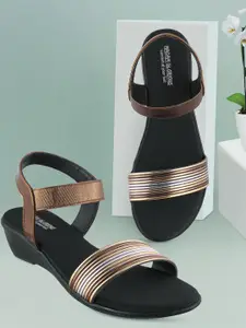 madam glorious Ankle Loop Wedge Heels