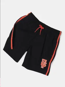 Jockey Boys Super Combed Cotton Printed Shorts with Convenient Side Pockets-AB11