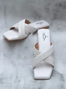 Brauch Women Solid Open Toe Flats