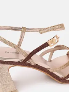 CORSICA Women Shimmery Effect Party Block Heels