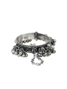 TEEJH Women Oxidised Silver-Plated Bangle-Style Bracelet