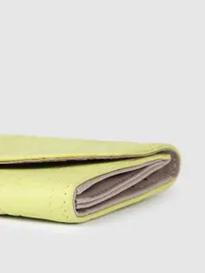 Baggit Women Woven Design PU Three Fold Wallet