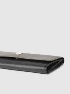 Baggit Women Colourblocked & Animal Textured PU Three Fold Wallet