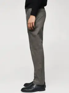 MANGO MAN Slim fit Houndstooth Slim Fit Trousers