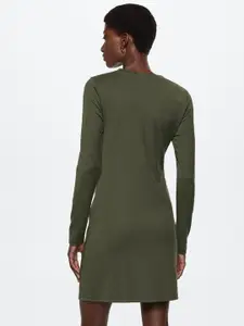 MANGO Solid Sheath Dress