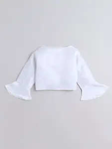 The Magic Wand Kids Girls Embellished Button Shrug