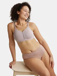 Jockey Wirefree Non Padded Cotton Full Coverage Plus Size Bra with Broad Wings-ES27