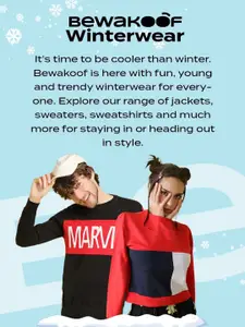 Bewakoof Men Fleece Sweatshirt