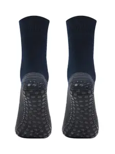 Bonjour Men Pack Of 2 Woolen Anti-Skid Indoor Above Ankle Socks