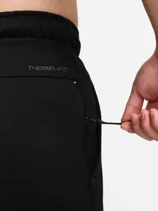 Nike Men Black Therma-FIT Trackpants