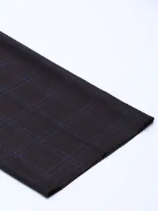 Van Heusen Men Checked Slim Fit Trousers