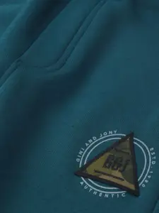 Gini and Jony Boys Brand Logo Printed Detail Cotton Elasticated Joggers