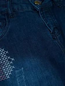 Gini and Jony Girls Low Distress Light Fade Cotton Jeans