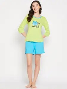 Clovia Women Printed Night suit