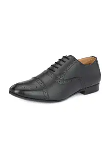 House of Pataudi Men Lace-Ups Formal Brogues