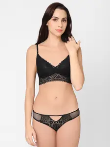 Wacoal Floral Lace Lightly Padded Dry Fit Bralette Bra