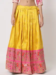 Fabcartz Semi-Stitched Lehenga & Unstitched Blouse With Dupatta