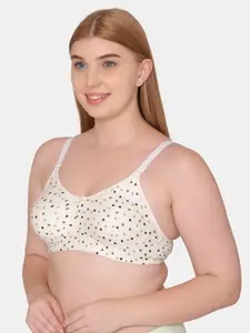 Tweens Printed Non-Padded Cotton Minimizer Bra