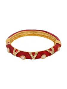 Estele Women Gold-Plated Bangle-Style Bracelet