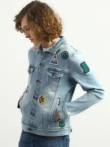 United Colors of Benetton Men Washed Denim Jacket