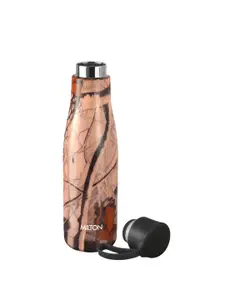 Milton Mirage 800 Brown Printed Thermosteel Hot and Cold Water Bottle 760 ml