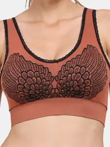 Amour Secret Pack of 3 Graphic Printed Lightly Padded Sports Bra