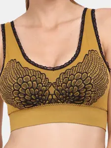 Amour Secret Pack of 3 Graphic Printed Lightly Padded Sports Bra