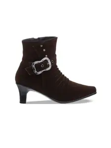 SHUZ TOUCH Women Casual Wedge Heel Boots