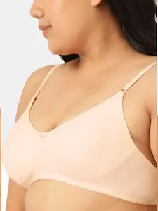 Sztori Pack of 2 Cotton Seamless Non-Padded Bra SZ-P-COOL-SKN-MR-2