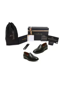 LOUIS STITCH Men Leather Formal Slip-On Shoes