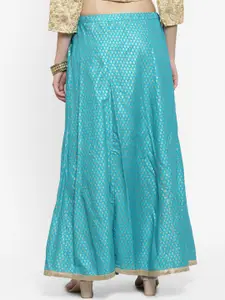 Clora Creation Ethnic Printed Flared Maxi Skirt