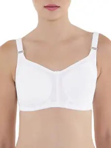 Floret Pack of 2 Non Padded Non-Wired Cotton Full Coverage Everyday Bra With Moulded Cups