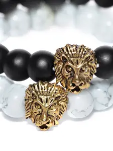 YouBella Women Set of 2 Beaded Elasticated Bracelets