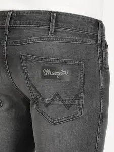 Wrangler Men Vegas Skinny Fit Low-Rise Heavy Fade Stretchable Jeans