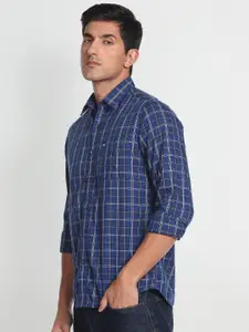 Arrow Sport Manhattan Slim Fit Pure Cotton Checked Casual Shirt