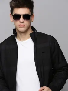 SHOWOFF Men Checked Water Resistant Bomber Jacket