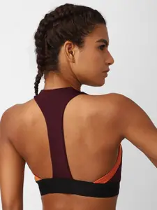 Reebok Training Workout Ready Mesh Bralette Lightly Padded & Non-Wired Seamless Bra