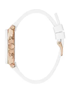 GUESS Women Textured Dial & Regular Straps Analogue Watch GW0406L2