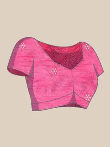 Anouk Floral Embroidered Pure Georgette Saree