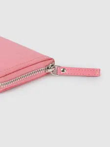 Allen Solly Women Textured Zip Around Wallet