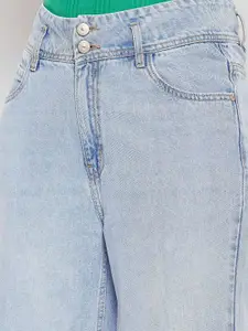 Madame Women Cotton Relaxed Fit Light Fade Jeans