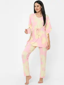 Sweet Dreams Women Tie and Dye Night suit