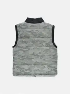 Angel & Rocket Boys Grey Black Camouflage Windcheater Bomber Jacket