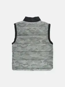 Angel & Rocket Kids Boys Camouflage Printed Windcheater Puffer Jacket
