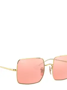 Ray-Ban Women Photocromic Pink Lens Square Sunglasses - 0RB1971001/3E54