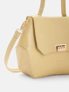 Baggit Crocodile Textured PU Structured Satchel