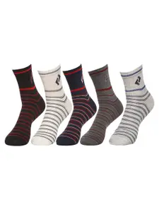 MARC Men Pack Of 5 Striped Ankle Length Socks