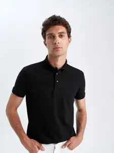 DeFacto Men Cotton Polo Collar T-shirt