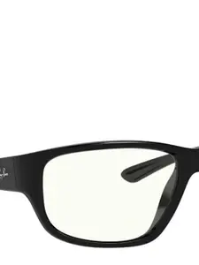 RAY-BAN Men UV Protected Clear Lens Square Sunglasses - 0RB4300601/B563