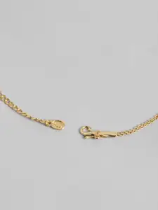 Estele Gold Plated CZ Beautiful Designer Necklace Set